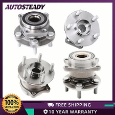 Front & Rear Wheel Bearing Hub Kit for 2010 - 2014 Subaru Legacy Outback Impreza