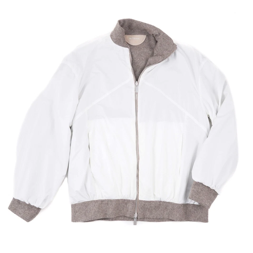 Chaqueta reversible de cachemir cepillado suave Kiton con detalles de cuero M (UE 50) Foto 2 de 4