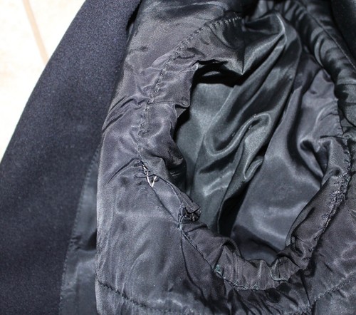 VINTAGE DARK NAVY 100% WOOL 1950'S US NAVY SAILOR PEACOAT - Picture 15 of 18