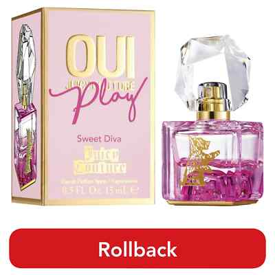 Oui Juicy Couture Play Sweet Diva Eau De Parfum EDP Spray 0.5 Fl Oz / 15 mL