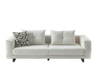 Bequmer WeißEr 3-Sitzer LuxuriöSe Wohnzimmer Polstercouch Textilsofa
