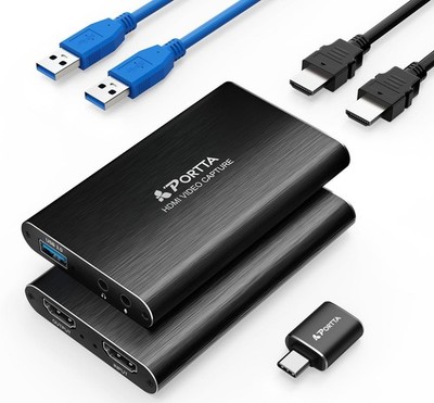 HDMI Video Capture Card, Streamen und Aufnehmen in 1080P60 mit Ultra-Low Latency, 4K
