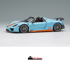 Porsche 918 Spyder Weissach Package Gulf Blue 1:43 Make Up EIDOLON EM812B