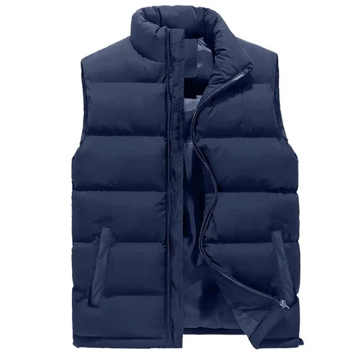 Men’s Waterproof Puffer Bomber Jacket – Casual Autumn Lightweight Polyester Coat image 2