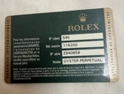 AUTHENTIC ROLEX Datejust CARD 116200