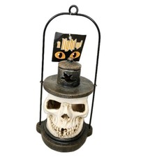 Vintage Plastic Skull Figure Halloween Light ...