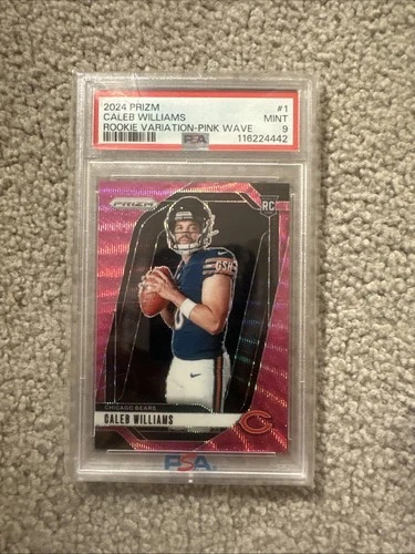 2024 Prizm Rookie Variation pink Wave Caleb Williams PSA 9