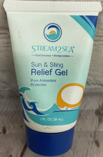 Stream2Sea Sun And Sting Sunburn Relief Gel Pure Antioxidant Protection 1 FL oz