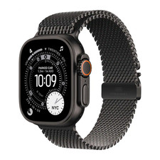 Apple Watch Ultra 3 49mm GPS Cellular Black Titanium w Milanese Loop L MF1T4LW/A