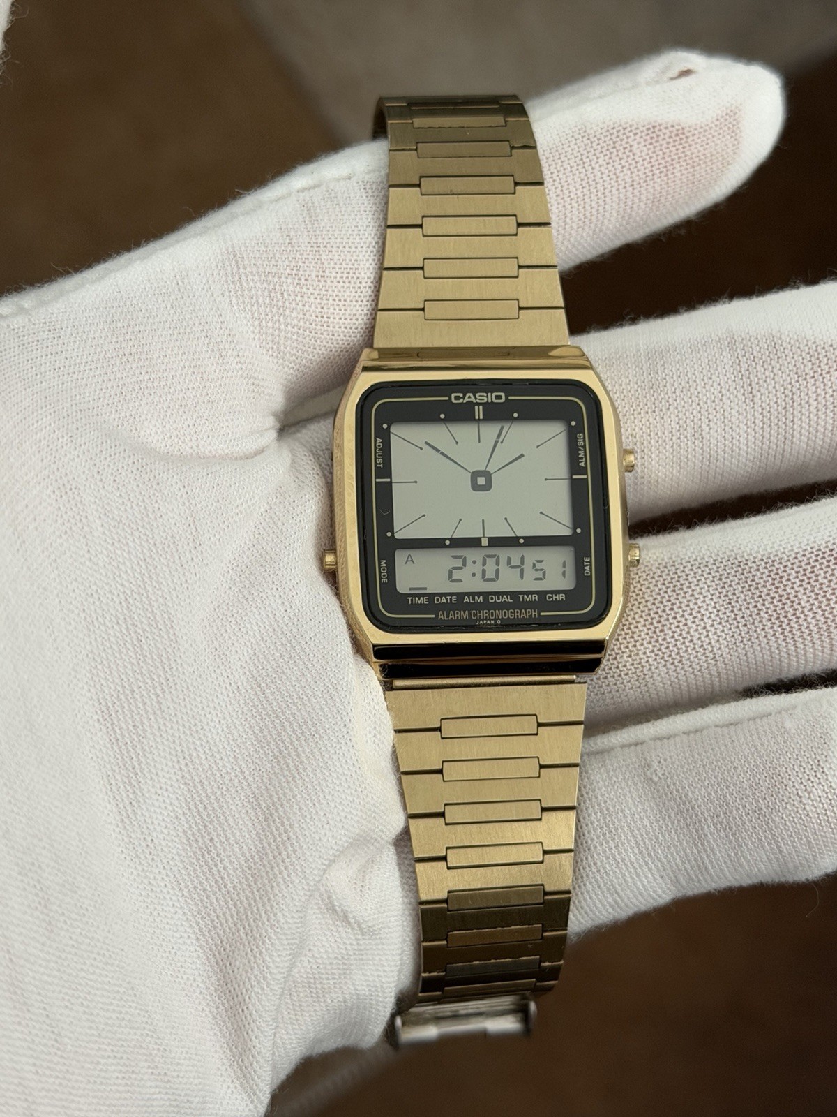Rare Vintage Casio AE-71G Men’s Alarm Chronograph Digital Sports Watch JDM 1980s