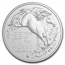 2026 Australia 1 oz Silver Lunar Year of the Horse BU