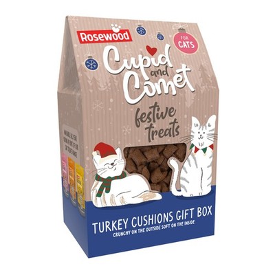 Rosenholz Truthahn Kissen Katzenleckerli weiche fleischige Häppchen festlich Weihnachten Snack