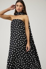 Show Me Your Mumu Tinsley Tube Dress XS Polka Dot Strapless Summer Dress