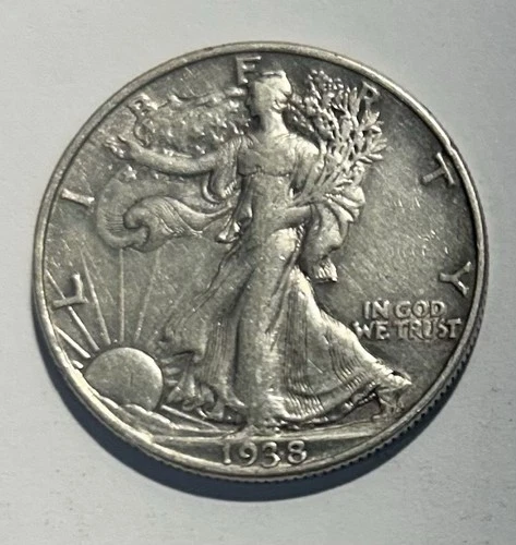 1938 Silver Walking Liberty Half Dollar L146