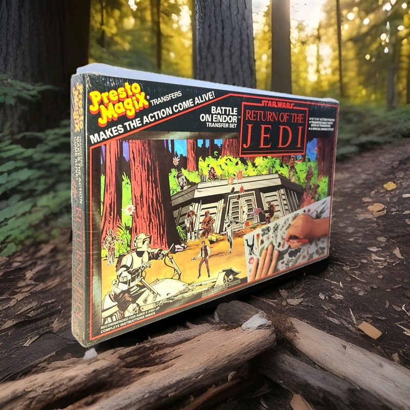 VINTAGE 1983 STAR WARS BATTLE ON ENDOR PRESTO MAGIX TRANSFER SET 109D Sealed New