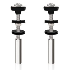 2 Pack Long Universal Toilet Tank to Bowl Bolts Kit, Heavy Duty, Stainless