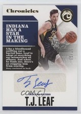 2017-18 Panini Chronicles Auto Gold 5/10 TJ Leaf #CA-TJL Auto nd3