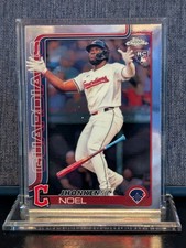 2025 Topps Chrome Cleveland Guardians Sepia 291 Jhonkensy Noel RC
