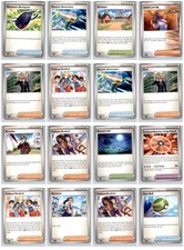 Pokemon 16 Card Trainer Lot Paldean Fates Nest Ball Electric Generator Mixed