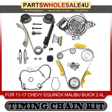 Timing Chain Kit Water Pump VVT Gear for 09-17 Chevy Equinox Buick GMC 2.4L 2.2L
