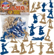 BMC The Alamo Plastic Army Men - Texas vs. Mexico 37pc Soldier Figures
