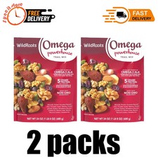 2 Packs WildRoots Omega Powerhouse Trail Mix 24 OZ Each Pack FREE SHIPPING 10.03 per gallon