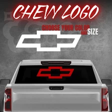 Chevrolet Chevy Logo Decal for Truck Rear Window BIG SIZE