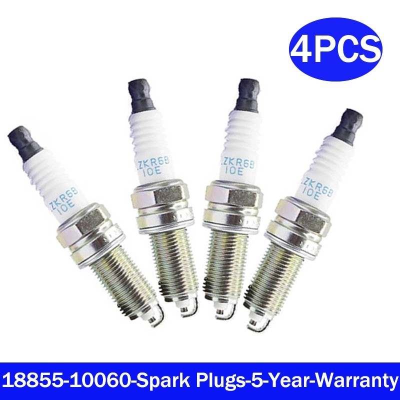 4x 18855-10060 Spark Plugs For Hyundai Accent 12-18 Accessories Kia Soul 1.6L