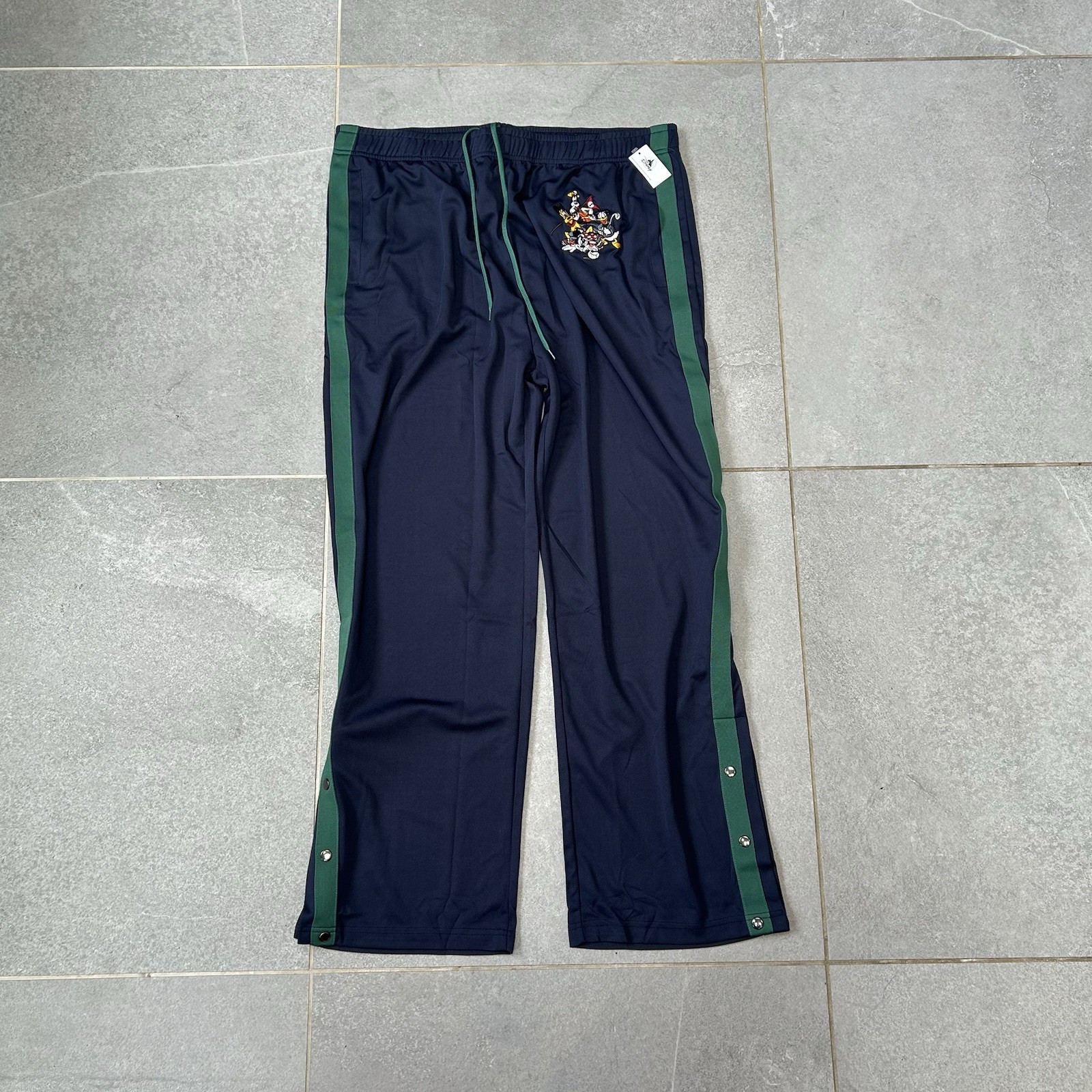 Pantalones Largos Parques Disney Mickey Mouse Friends Rayas Verdes Talla XXL