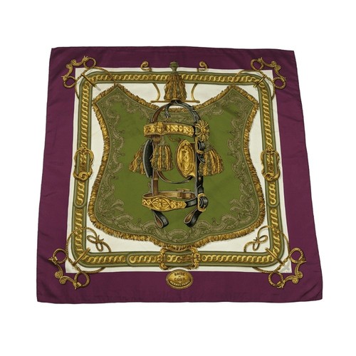 Hermes Bride De Cour by F. De la Perriere Silk Scarf