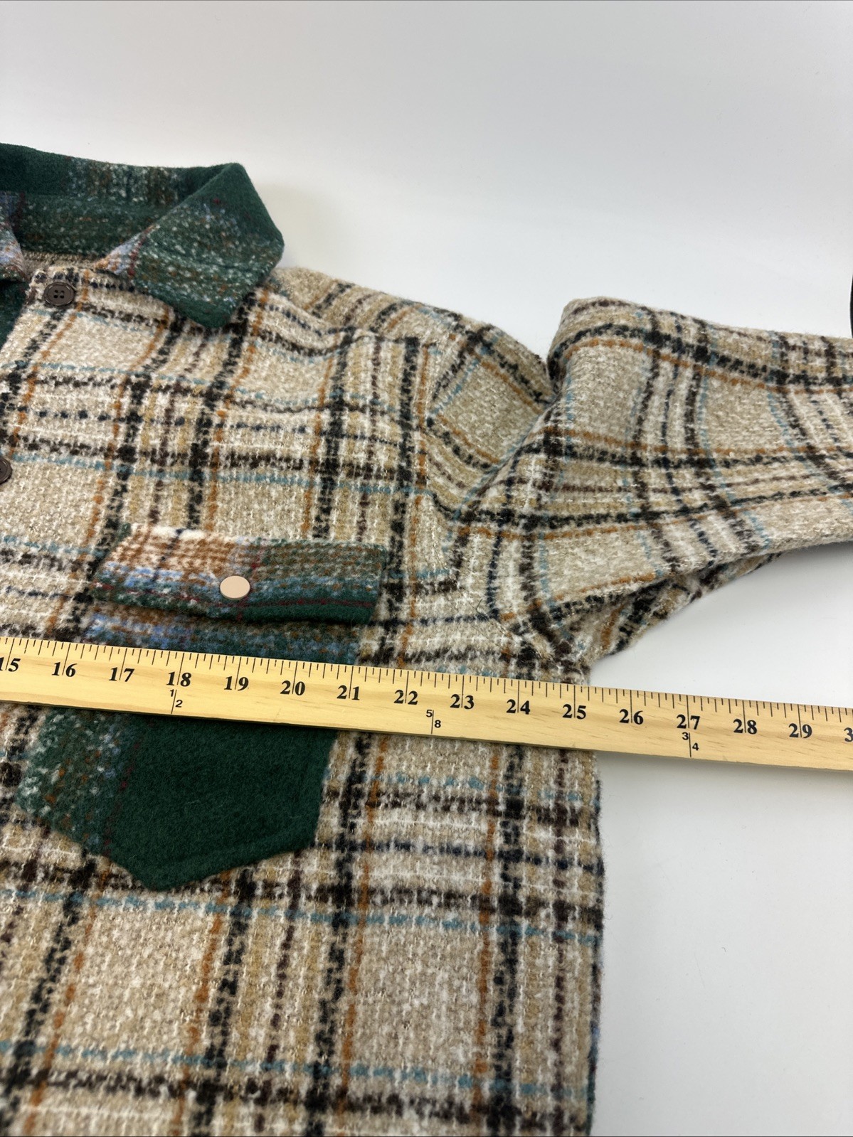 Pull And Bear Plaid Shacket Button Down Shirt Jac… - image 12