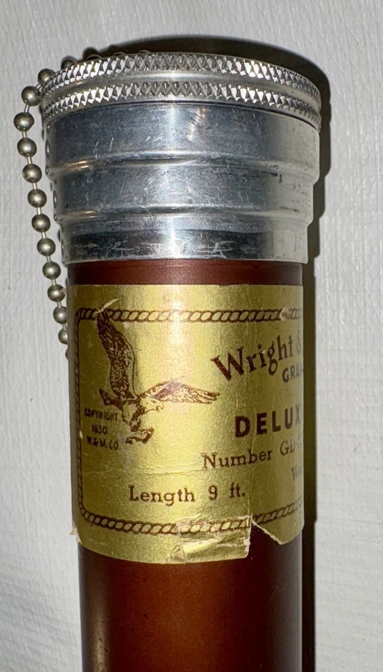 De colección Wright & McGill Granger Deluxe 9 pies caña de bambú caña de mosca de bambú de colección Foto 3 de 4