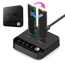 M.2 NVMe SSD Cloning Dock USB 3.2 20Gbps Dual Bay Offline Clone