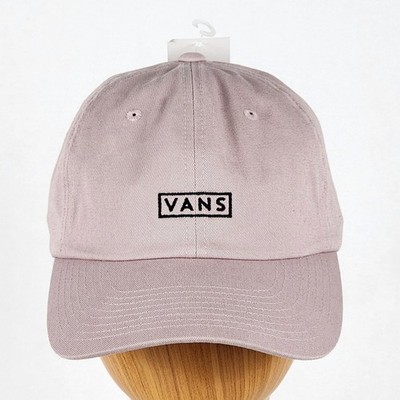 NWT Vans Lavender w/Embroidered Logo Adj Buckle Strap Cotton Curved Bill Hat