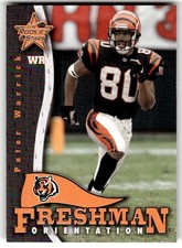 2000 Leaf Rookies & Stars Peter Warrick Freshman Orientation #/2000 #FO-1