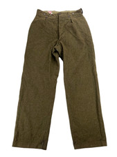 VTG Veyrier Limoges Mens Heavy Wool French Military Pants 30X32