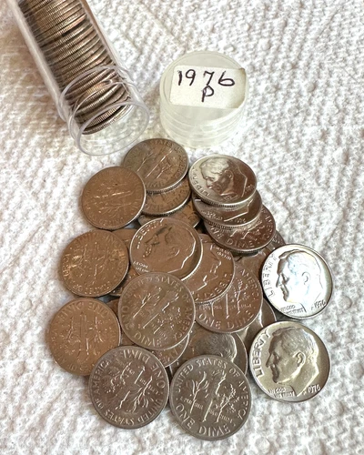 1976-P ROOSEVELT DIME RARE UNC ROLL BEAUTIFUL COINS  ***** TAKE A LQQK ***** #2