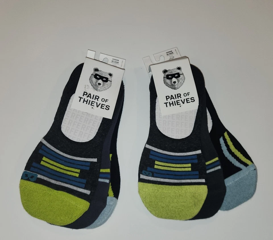 Pair of Thieves Men's 6pk SuperiAir Cushion No Show Socks - Multicolor 6-12 NWT - Image 2 of 4