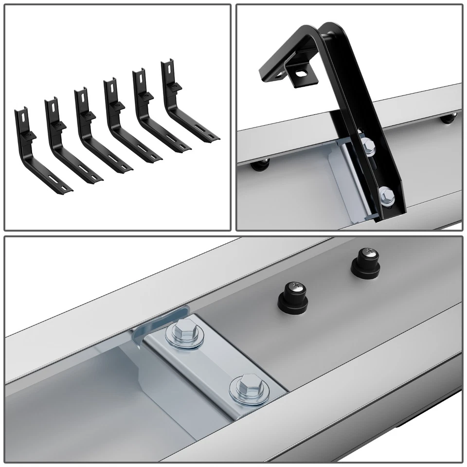 estriberas de barra lateral de 6,75" para Chevy Colorado GMC Canyon 15-25 doble cabina Foto 4 de 4