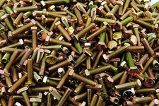 (500) Hex Head 1/4-20 x 1 Grade 8 Bolts Yellow Zinc Cap Screws