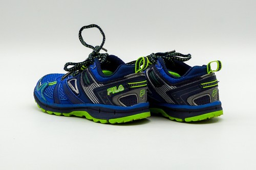 Fila All-Terrain Little Kid's Size 13.5 Shoes Sneakers TKO-TR 4.0 Blue & Green - Picture 5 of 13