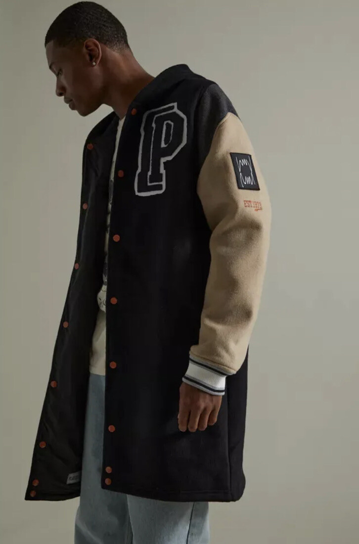 Puma Noir Varsity Signature Hooded Jacket Black XL New MSRP $300-image