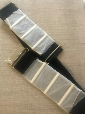 Avon Black Quilted Belt with Gold Accents I feel like this is one of those pieces you wear and  main image 4