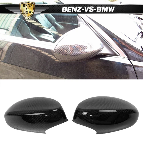 Fits 07-09 BMW E92 Pre-LCI Mirror Covers Carbon Fiber OE Style Side View Caps
