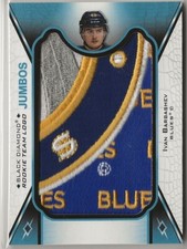 2017 2017-18 Black Diamond Rookie Team Logo Jumbos #RTLIB Ivan Barbashev Blues