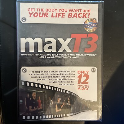 maxT3 - 15 Workouts (DVD, 2011) Dr. Fred Roberto - Brand New Sealed