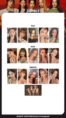G)I-DLE ALBUM HEAT PHOTOCARD - CARD OFFICIAL MIYEON YUQI SOYEON