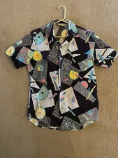 Fast Breakers Retro Men’s Button Up Size M