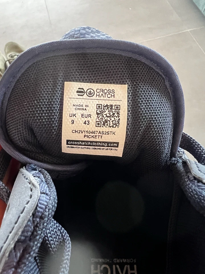 Zapatillas Crosshatch azul marino para hombre 43 nuevo - Imagen 3 de 4