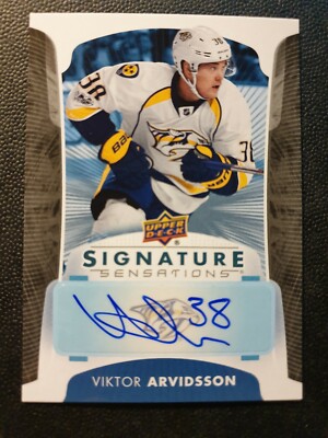 2017-18 Upper Deck Signature Sensations #SSVA Viktor Arvidsson D